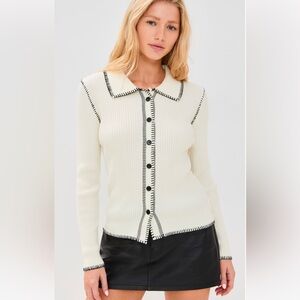 NWT Little Lies Charlotte Stitch Top